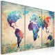 ARTGEIST Rainbow Triptych billede - multifarvet print, 2 strrelser