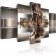 ARTGEIST Sleeping Buddha billede - guld/slv/bronze print, 2 strrelser