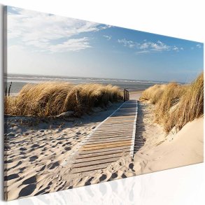 ARTGEIST Ubevogtet strand billede - multifarvet print (50x150)