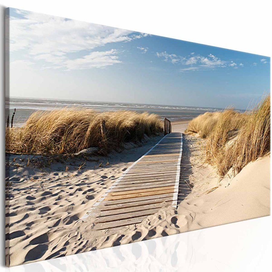 ARTGEIST Ubevogtet strand billede - multifarvet print (50x150)