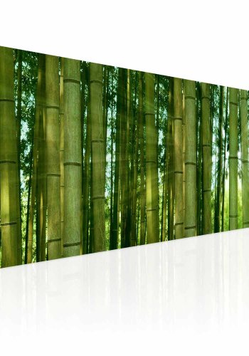 ARTGEIST Bamboo in the sunshine billede - grn canvas print (40x120)