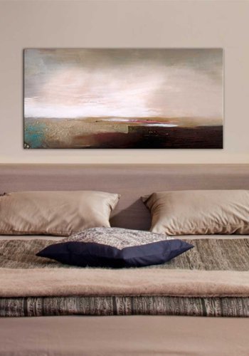 ARTGEIST Efter Storm billede - multifarvet bomuldslrred/akrylfarve (60x120)