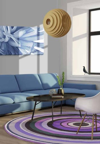 ARTGEIST Flover petals billede - bl/hvid canvas print (40x120)