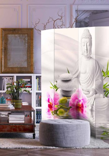 ARTGEIST Buddha and Orchids II rumdeler - multifarvet print (172x225)