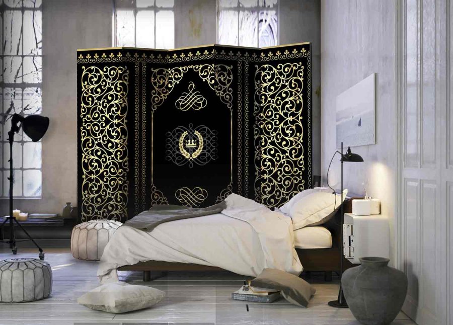 ARTGEIST Charm of the Night II rumdeler - guld/sort print (172x225)