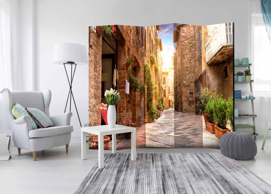 ARTGEIST Colourful Street in Tuscany II rumdeler - multifarvet print (172x225)