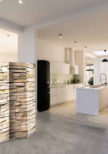 ARTGEIST Decorative Stone II rumdeler - creme print (172x225)