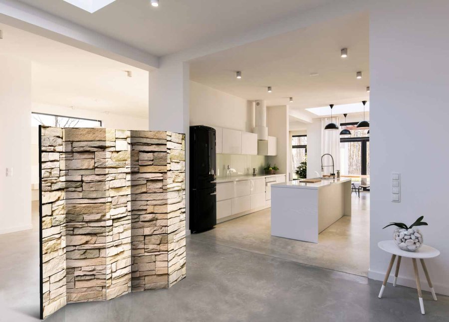 ARTGEIST Decorative Stone II rumdeler - creme print (172x225)