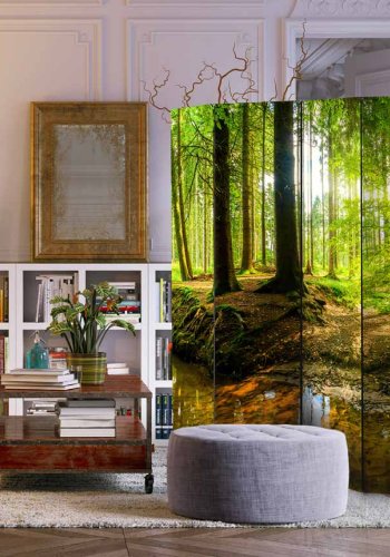 ARTGEIST Forest Lake II rumdeler - multifarvet print (172x225)