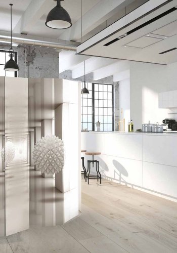 ARTGEIST Gateway to the Future II rumdeler - hvid/creme print (172x225)