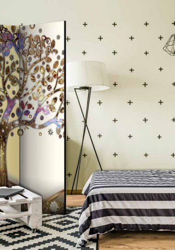 ARTGEIST Golden Tree rumdeler - multifarvet print (172x135)