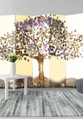 ARTGEIST Golden Tree II rumdeler - multifarvet print (172x225)