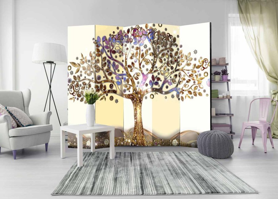 ARTGEIST Golden Tree II rumdeler - multifarvet print (172x225)