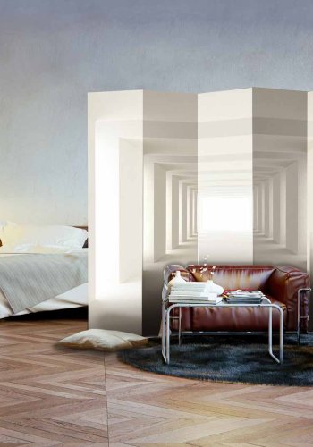 ARTGEIST Into the Light II rumdeler - hvid/creme print (172x225)