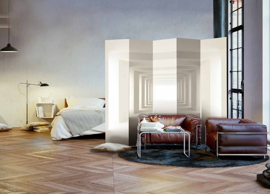 ARTGEIST Into the Light II rumdeler - hvid/creme print (172x225)