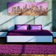 ARTGEIST Night in New York billede - multifarvet canvas print (40x120)