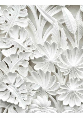 ARTGEIST Alabaster Garden fototapet - hvid print (105x150)