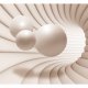 ARTGEIST Balls in the Tunnel fototapet - creme print (105x150)