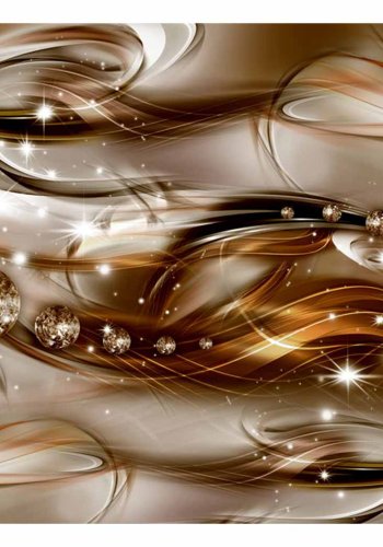 ARTGEIST Chocolate Tide fototapet - creme/guld print (105x150)