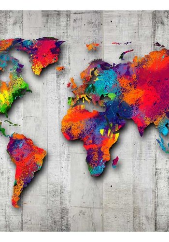 ARTGEIST Concrete World fototapet - multifarvet print (210x300)