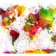 ARTGEIST Dyed World fototapet - multifarvet print (70x100)