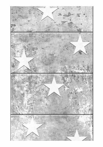 ARTGEIST Stars On Concrete fototapet - gr print (1000x50)