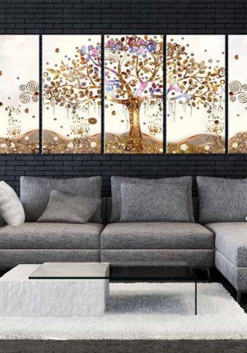 ARTGEIST Dazzling Tree billede - multifarvet print (80x200)