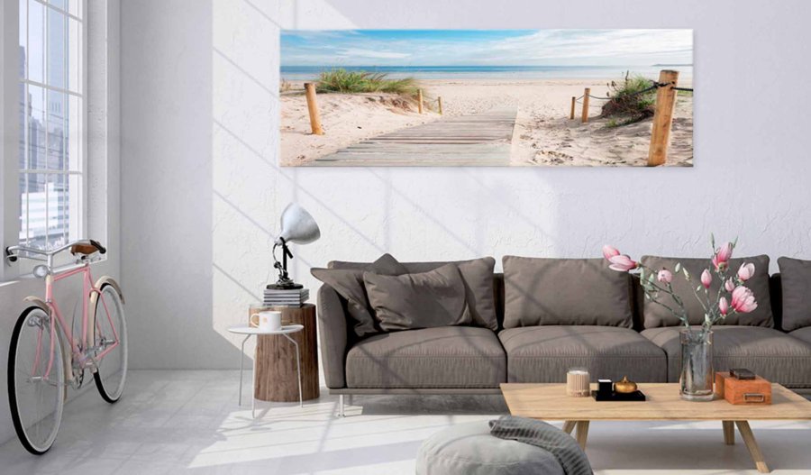 ARTGEIST Charming Beach billede - multifarvet print (50x150)