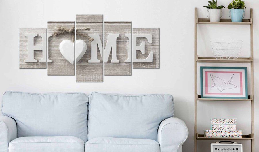 ARTGEIST Love Sanctuary billede - natur/hvid print, 2 strrelser