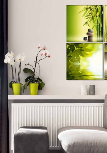 ARTGEIST Peace billede - grn/gul print, 2 strrelser