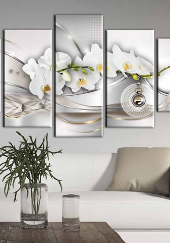 ARTGEIST Pearl Dance of Orchids billede - multifarvet print, 2 strrelser