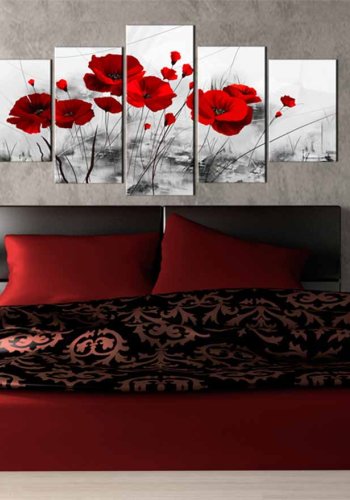 ARTGEIST Poppies Red Miracle billede - gr/rd print, 2 strrelser