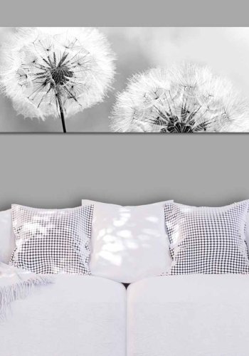 ARTGEIST Summer Memories billede - hvid/gr print (50x150)