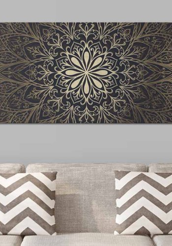 ARTGEIST The Intricate Beauty billede - brun/guld print, 3 strrelser