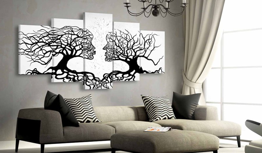 ARTGEIST The Kiss of the Wind billede - hvid/sort print, 2 strrelser