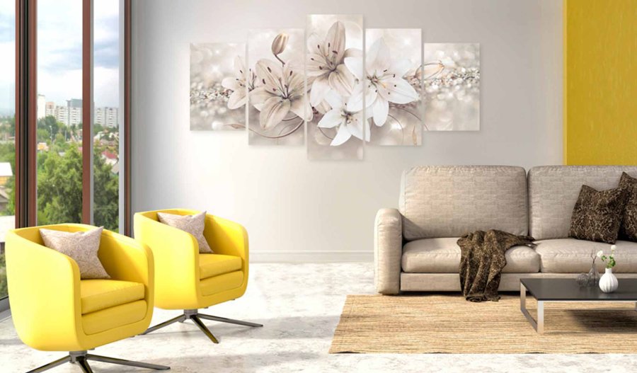 ARTGEIST Winter Princess billede - hvid/creme print, 2 strrelser