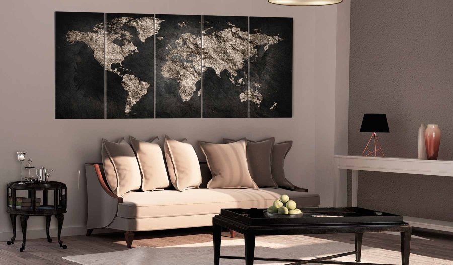 ARTGEIST World Full of Secrets I billede - brunt print, 2 strrelser