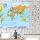 ARTGEIST Orbis Terrarum verdenskort billede - multifarvet print p kork, 2 strrelser