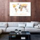 ARTGEIST World Map hvid verdenskort billede - multifarvet print p kork (flere strrelser)