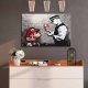 ARTGEIST DIY Mario Banksy maleri - hvidt lrred, inkl. maling og 2 pensler (40x60)