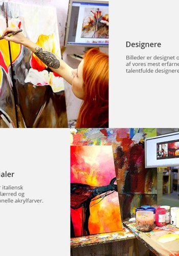 ARTGEIST Efter Storm billede - multifarvet bomuldslrred/akrylfarve (60x120)