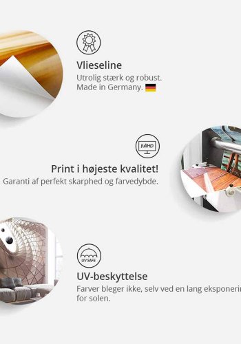 ARTGEIST Constancy in feelings fototapet - gr/lyserd print (1000x50)