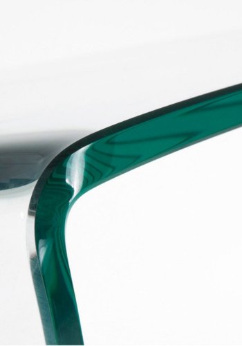 KAVE HOME Burano konsolbord, rektangulrt - klar glas (125x40)