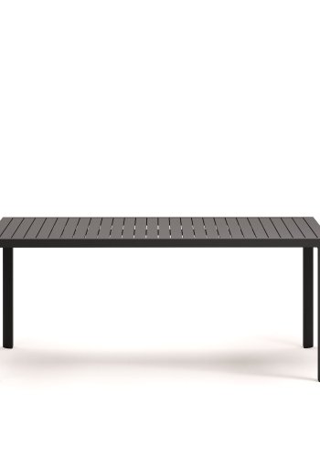 KAVE HOME Culip havebord, rektangulr - gr aluminium (180x90)