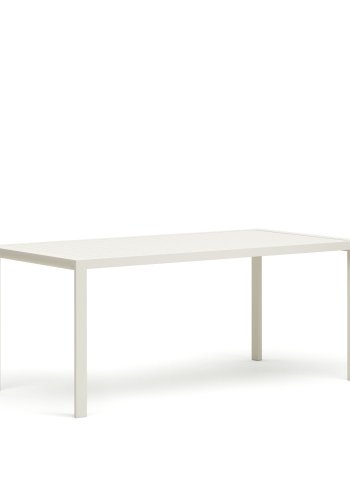 KAVE HOME Culip havebord, rektangulr - hvid aluminium (180x90)