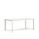 KAVE HOME Culip havebord, rektangulr - hvid aluminium (180x90)