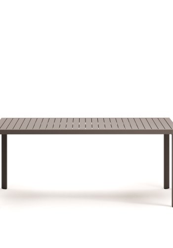 KAVE HOME Culip havebord, rektangulr - brun aluminium (180x90)