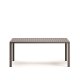 KAVE HOME Culip havebord, rektangulr - brun aluminium (180x90)