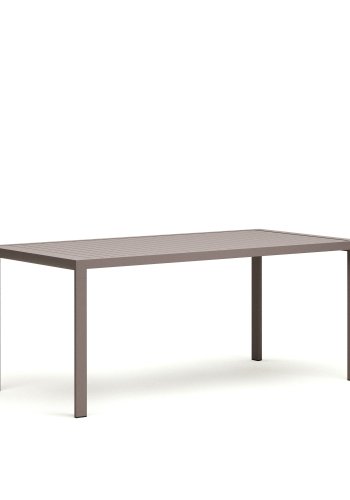 KAVE HOME Culip havebord, rektangulr - brun aluminium (180x90)