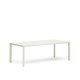 KAVE HOME Culip havebord, rektangulr - hvid aluminium (220x100)